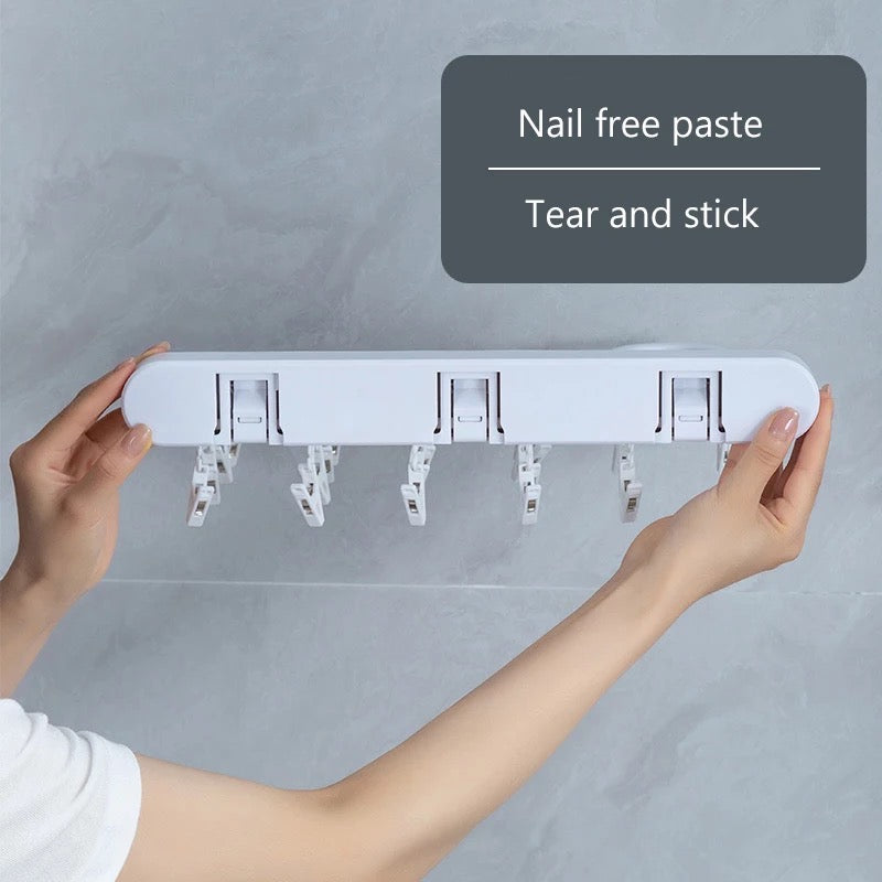 Faltbarer Trockenständer, Multi-Clips Wandmontage Kleiderbügel
