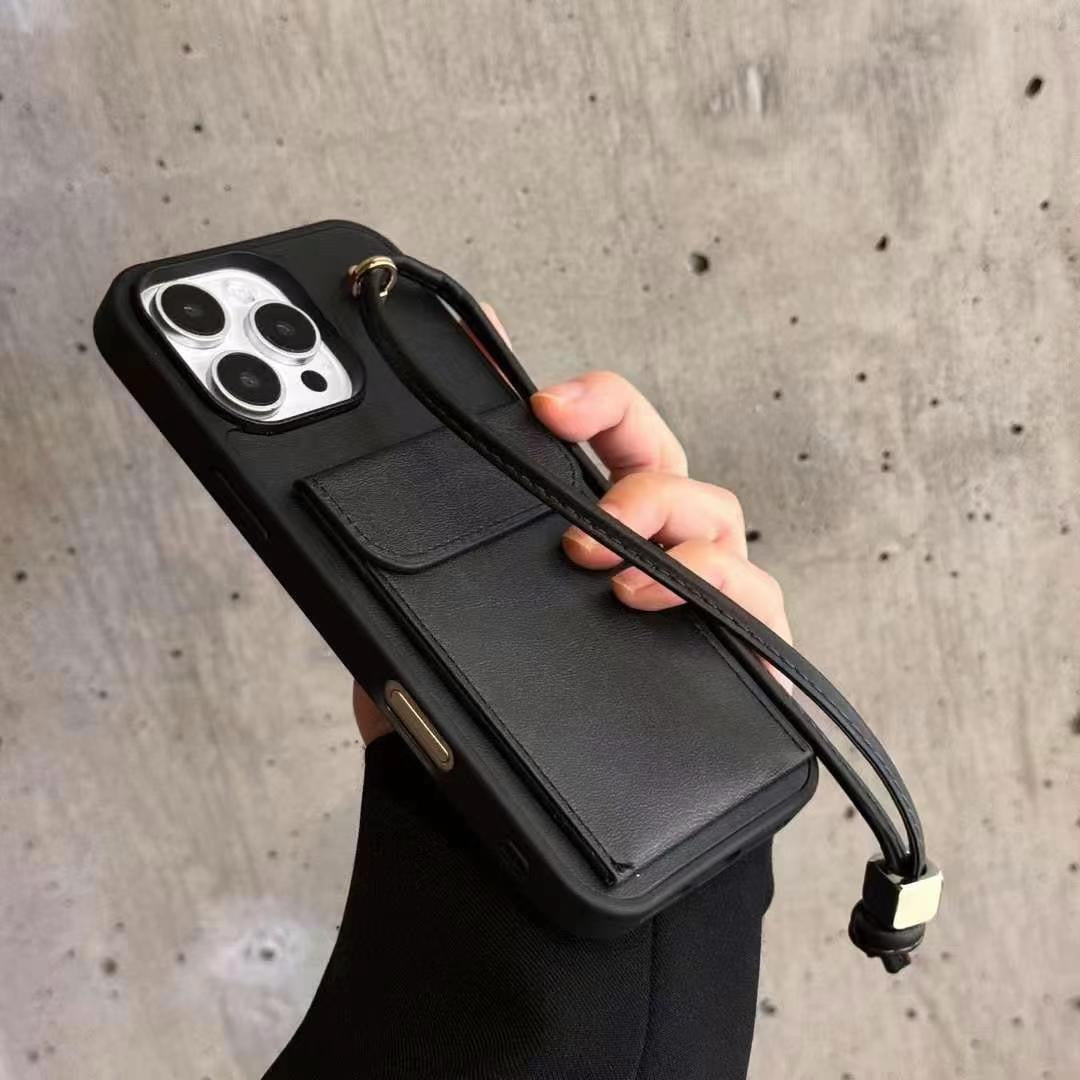 Sandsberg | Leder Wallet Case für iPhone mit Schnurhalter