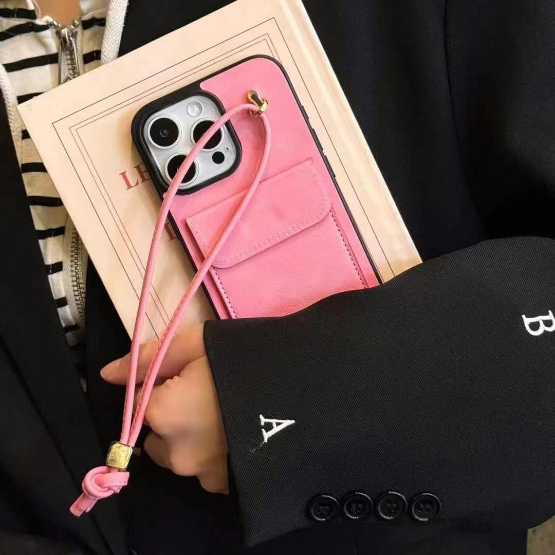 Sandsberg | Leder Wallet Case für iPhone mit Schnurhalter