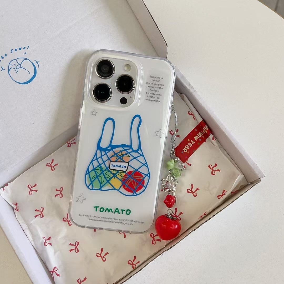 Sandsberg | Tomato Designer Hülle für iPhone mit Charm