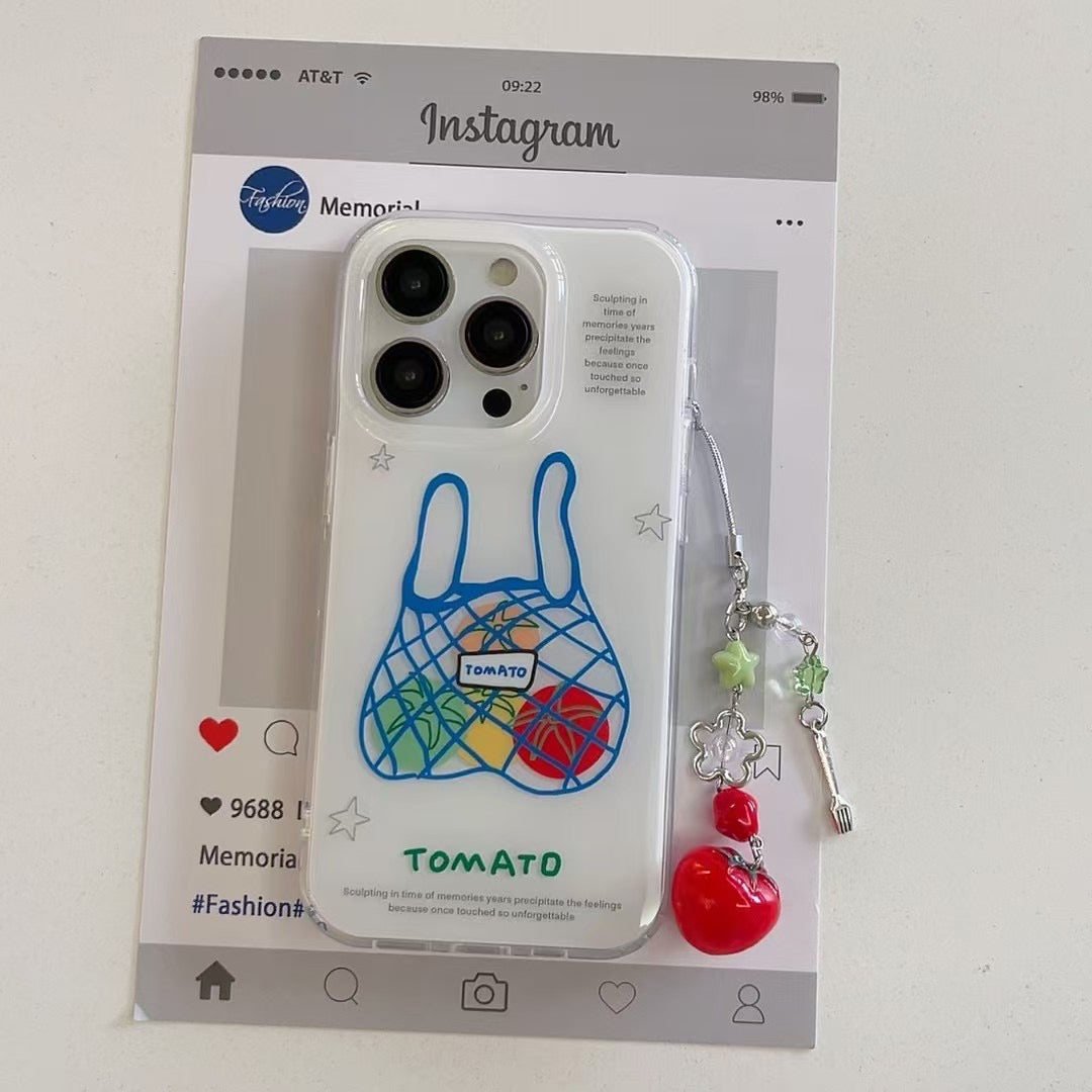 Sandsberg | Tomato Designer Hülle für iPhone mit Charm