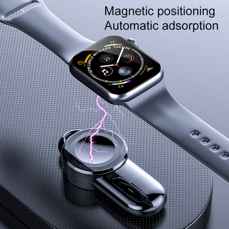 Sandsberg | K02 Universeller Tragbarer Magnetischer Wireless Ladegerät für Apple Watch Series 6 / 5 / SE / 4 / 3 / 2 / 1 (Schwarz)
