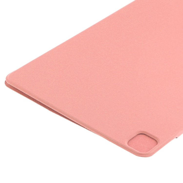 Sandsberg | Voor iPad Air 13 2024 / 2025 / Pro 12.9 2020 Dubbelzijdige Magnetische Flip PU Leren Tabletcase Met Houder & Slaap / Wekfunctie (Roze)