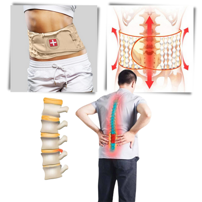 Aufblasbarer Dekompressionsgurt zur Unterstützung des unteren Rückens