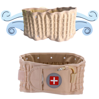 Aufblasbarer Dekompressionsgurt zur Unterstützung des unteren Rückens