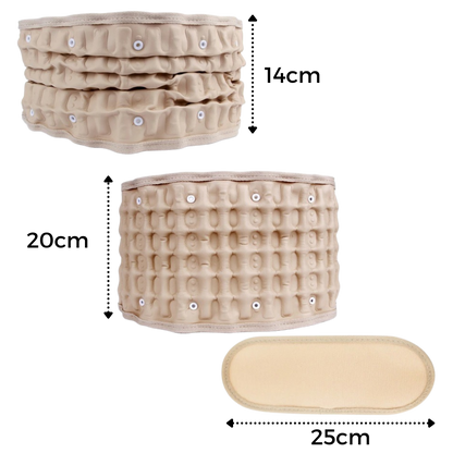 Aufblasbarer Dekompressionsgurt zur Unterstützung des unteren Rückens