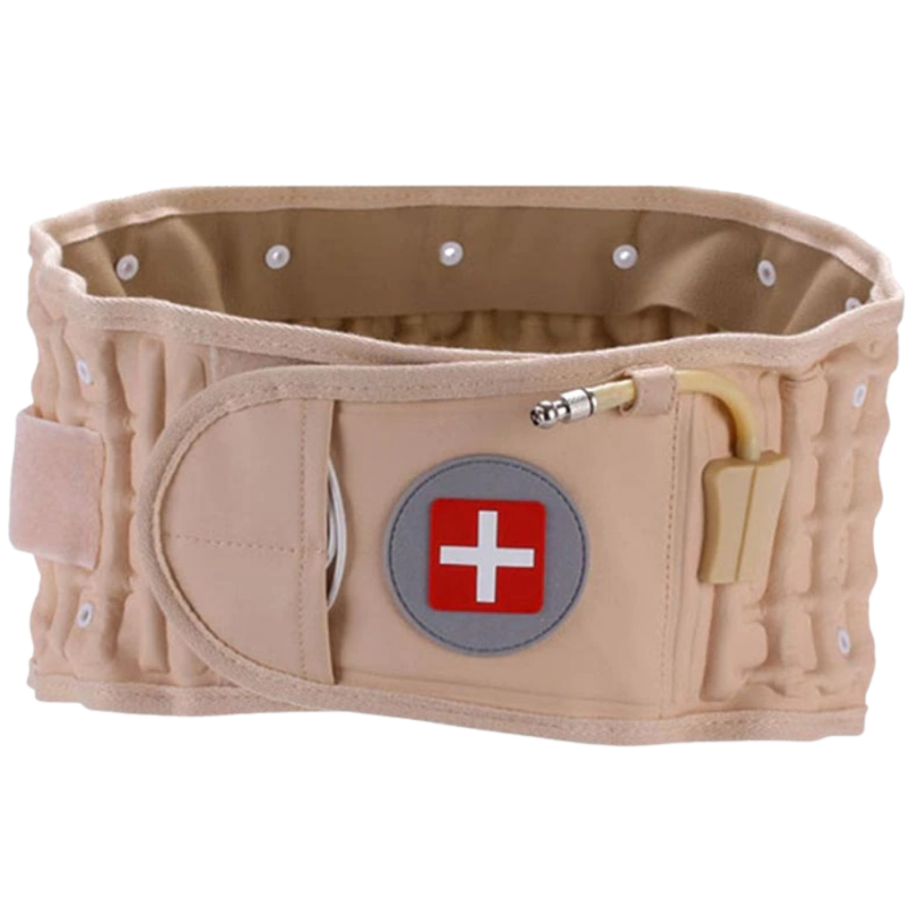 Aufblasbarer Dekompressionsgurt zur Unterstützung des unteren Rückens