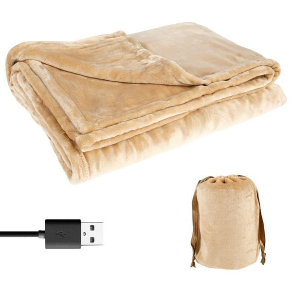 Sandsberg | kabelloses elektrisches Heizblanket | USB wiederaufladbare Fleece-Heizdecke