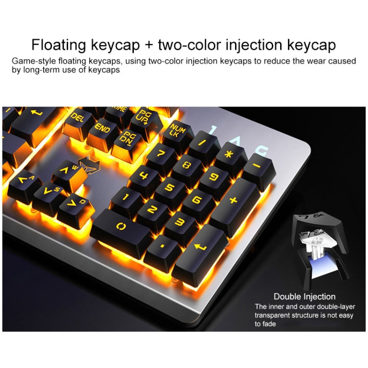 Sandsberg | YINDIAO K002 USB Wired Mechanical Feel Sound Control RGB Backlight Keyboard + Optical Silent Mouse + Headset Set (Schwarz)