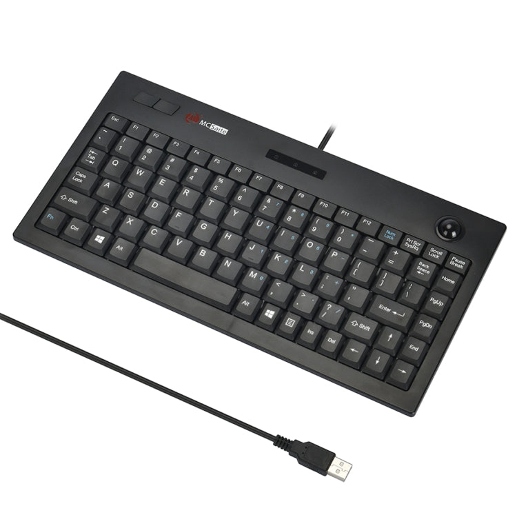 Sandsberg | MC Saite MC-9712 Verdrahtete 88-Tasten Multimedia-Computer-Tastatur mit Trackball für Windows