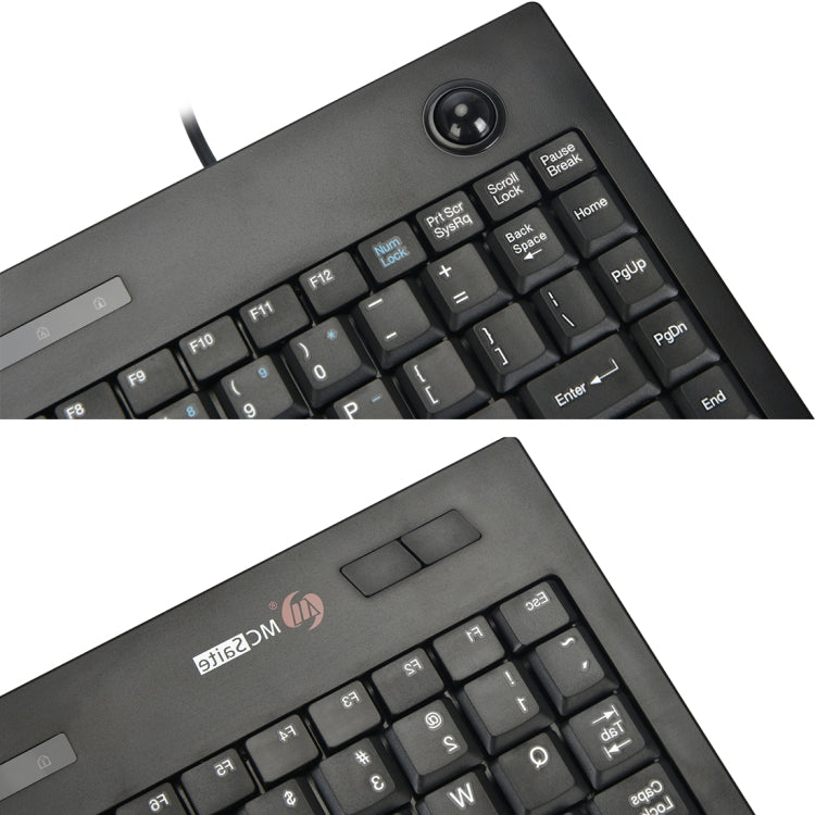 Sandsberg | MC Saite MC-9712 Verdrahtete 88-Tasten Multimedia-Computer-Tastatur mit Trackball für Windows