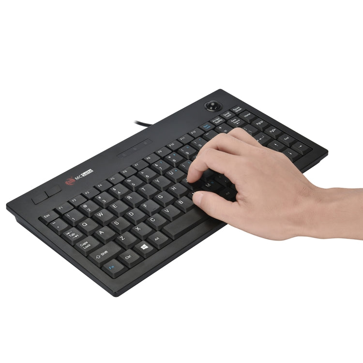 Sandsberg | MC Saite MC-9712 Verdrahtete 88-Tasten Multimedia-Computer-Tastatur mit Trackball für Windows
