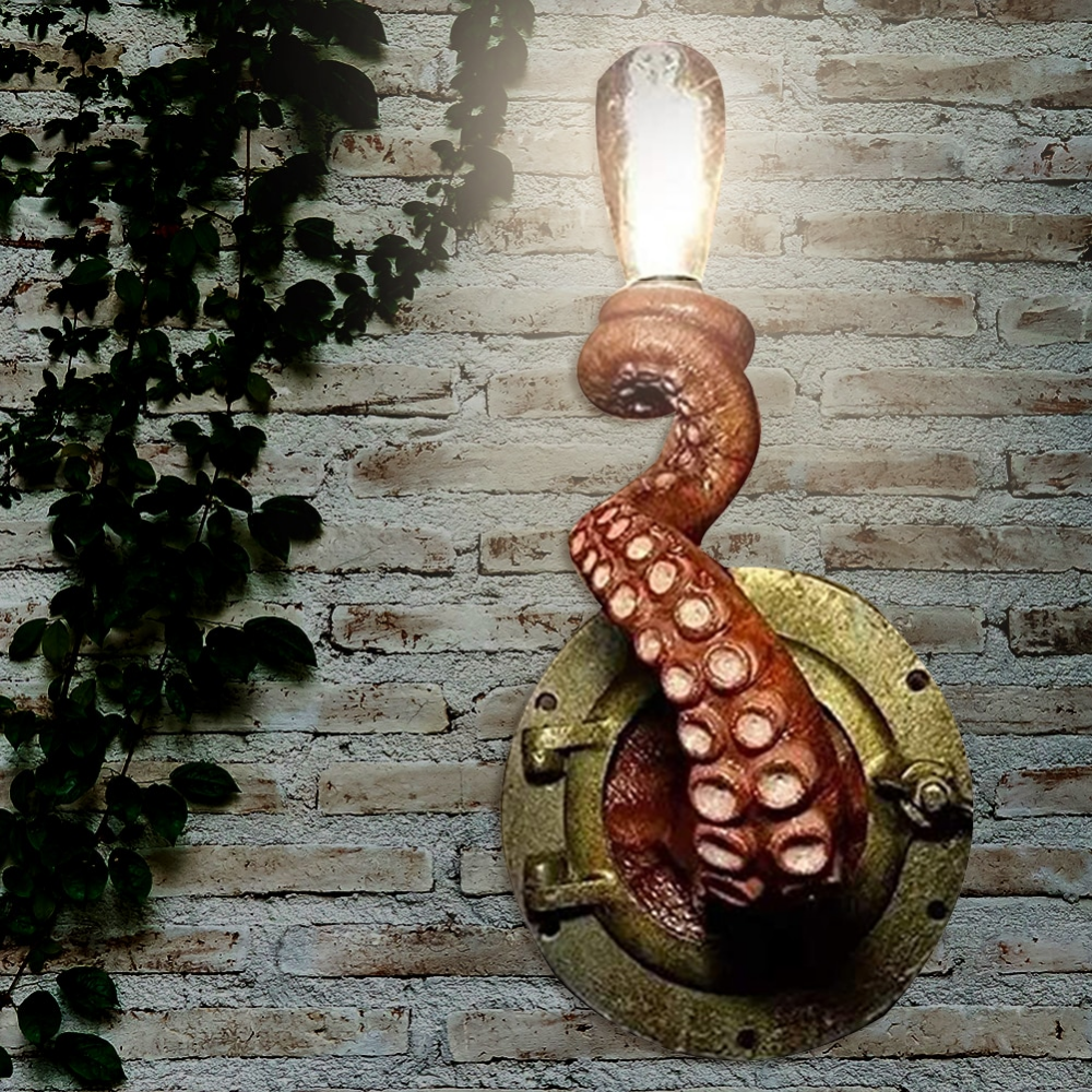 Sandsberg | Krakenna – Skulpturale Oktopus Wandlampe mit maritim inspiriertem Design