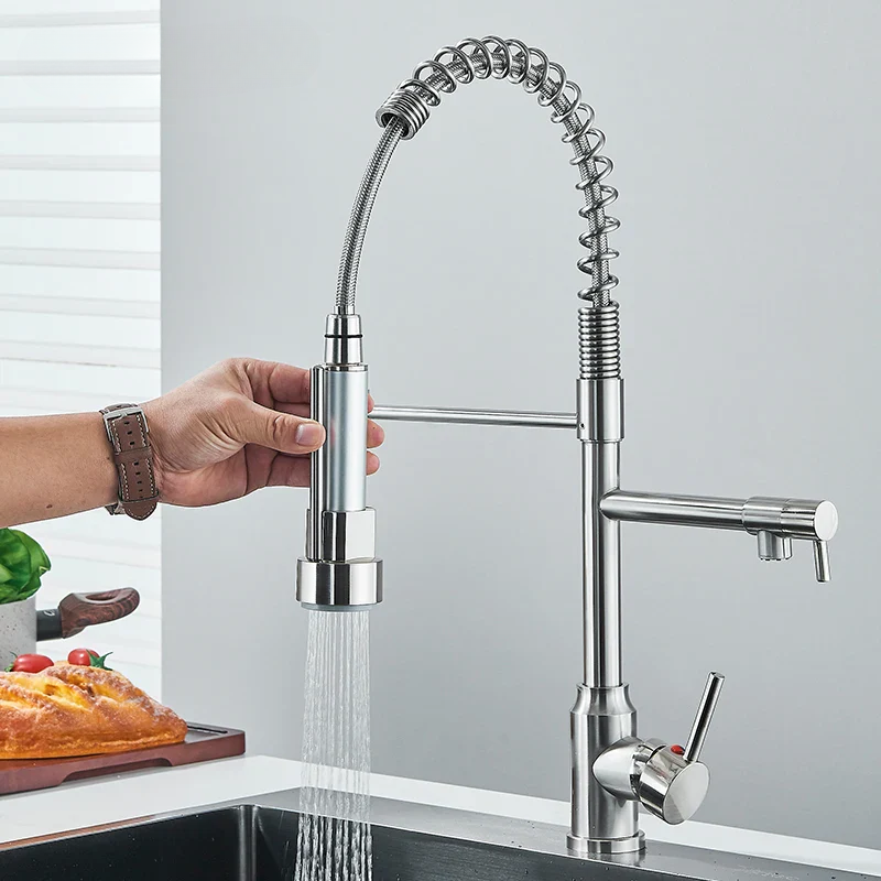 NickelFlex Wasserhahn – Moderne 360° Küchenarmatur