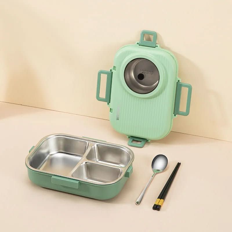 Sandsberg | Edelstahl-Lunchbox mit auslaufsicherem Deckel und 3-Fächer-Trennsystem