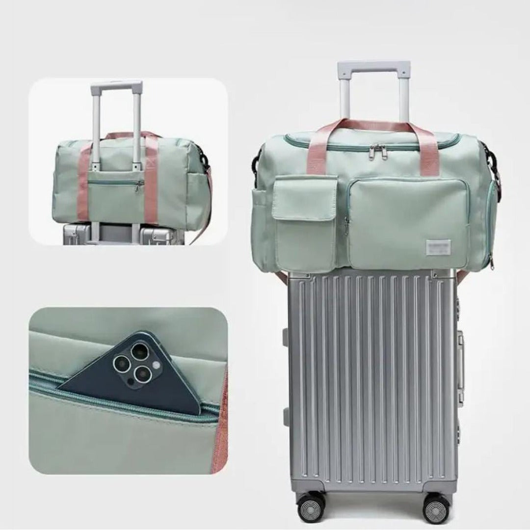Multi-Taschen Reisetasche, Sport- und Gymnastik-Duffle mit separatem Schuhfach