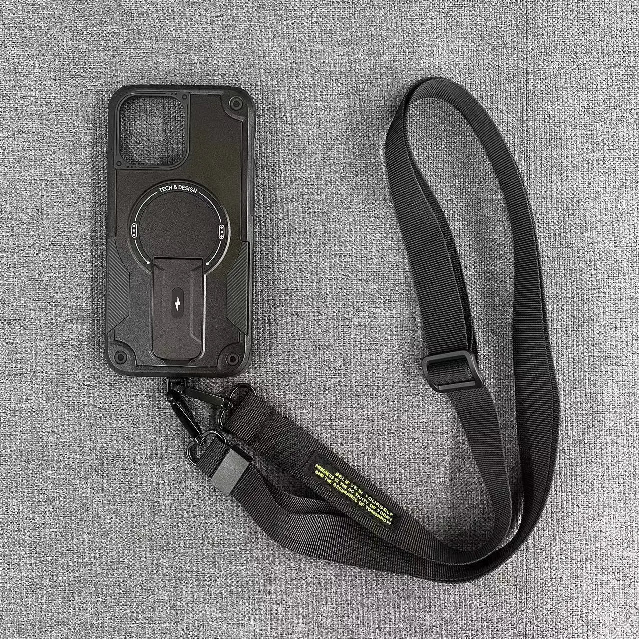 Outdoor-Sport Lange Riem Crossbody Magnetische Halterung Hülle für iPhone