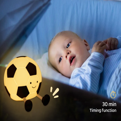 Sandsberg | LumoKick – Wiederaufladbare Silikon-Fußball-Nachtlampe mit 3 Helligkeitsstufen