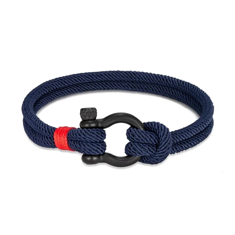 Luxuriöses Alchor Navy Schliessenarmband