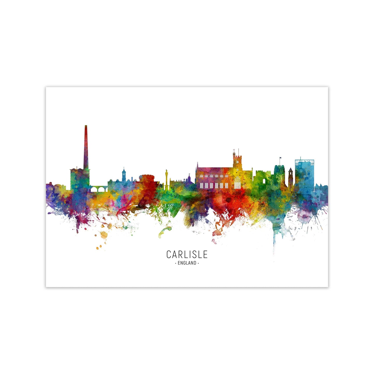 Sandsberg | Carlisle England Skyline Kunstdruck