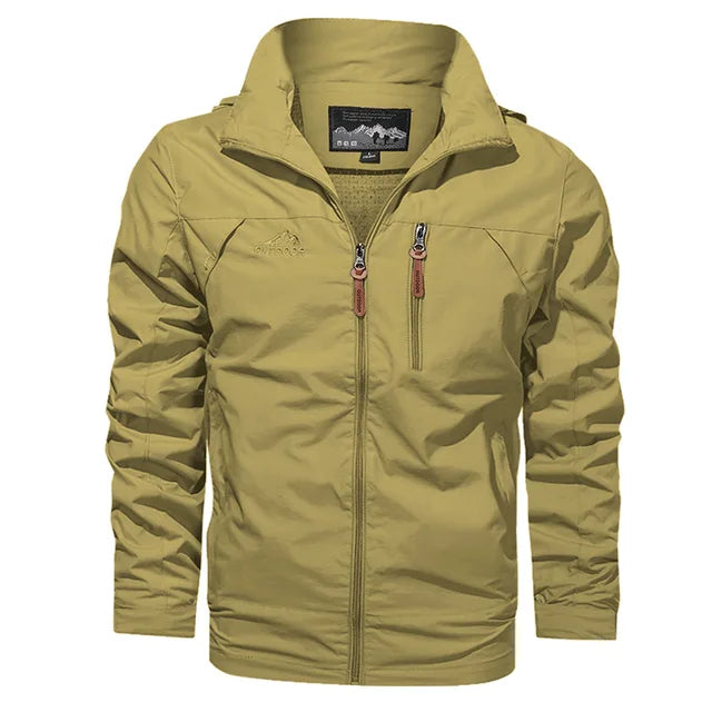 LAWRENCE | Herren Taktische Wasserfeste Jacke | Regenjacke Mit Kapuze | Wasserfeste Kleidung