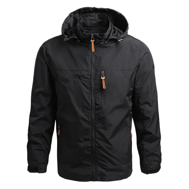 LAWRENCE | Herren Taktische Wasserfeste Jacke | Regenjacke Mit Kapuze | Wasserfeste Kleidung