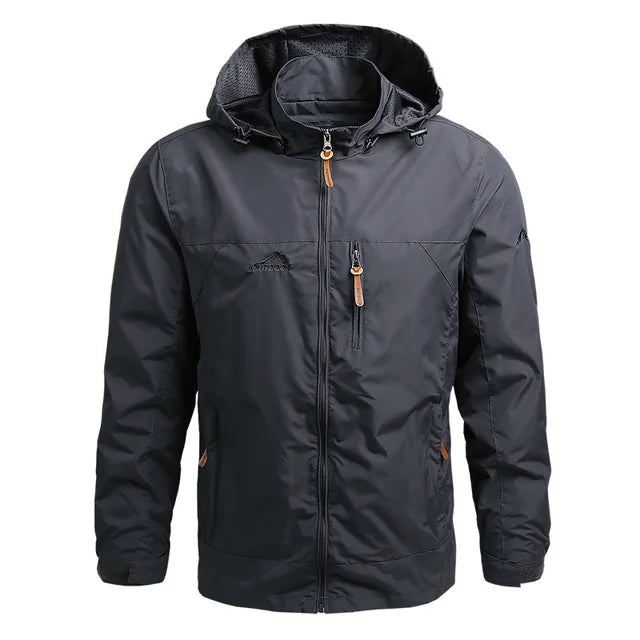 LAWRENCE | Herren Taktische Wasserfeste Jacke | Regenjacke Mit Kapuze | Wasserfeste Kleidung