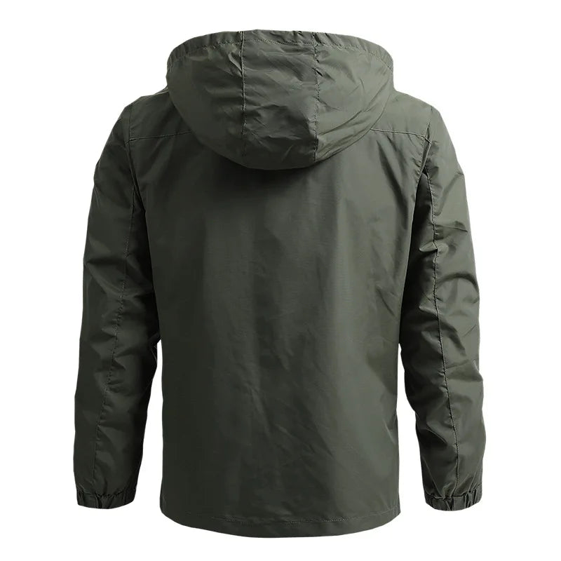 LAWRENCE | Herren Taktische Wasserfeste Jacke | Regenjacke Mit Kapuze | Wasserfeste Kleidung