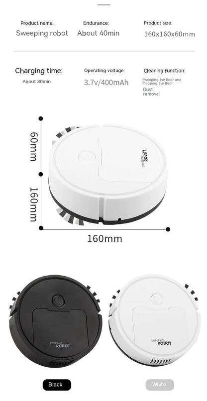 Mini-Roboter-Staubsauger | All-in-one intelligentes Gerät