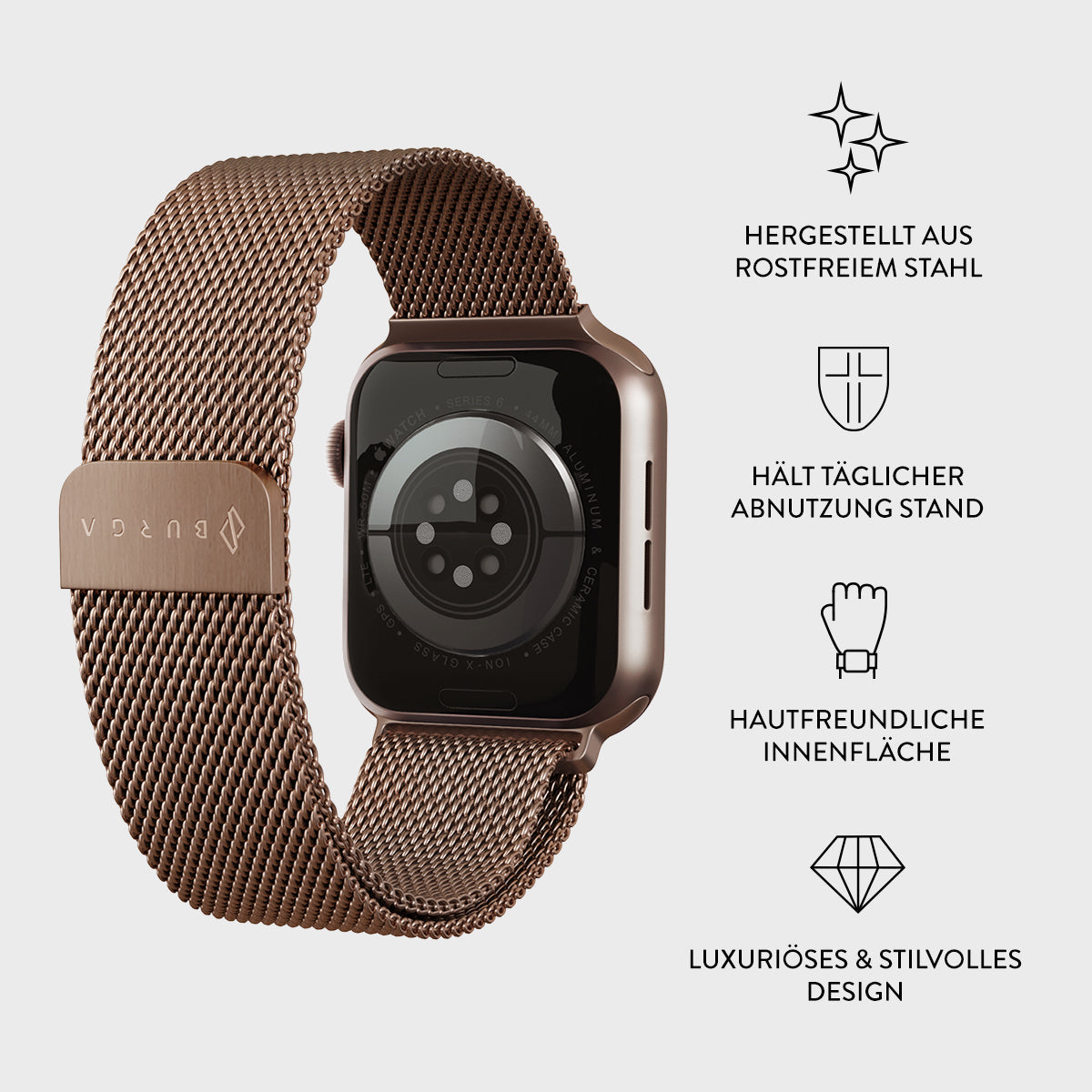 Sandsberg | Apple Watch Armband - Metall Mesh