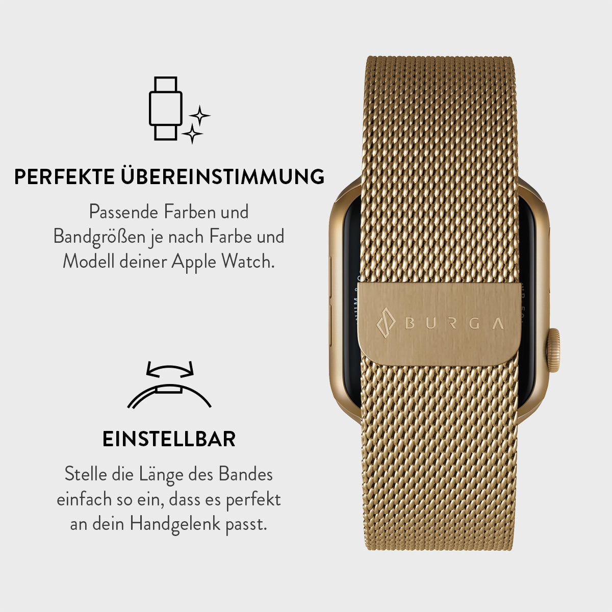 Sandsberg | Apple Watch Armband - Metall Mesh