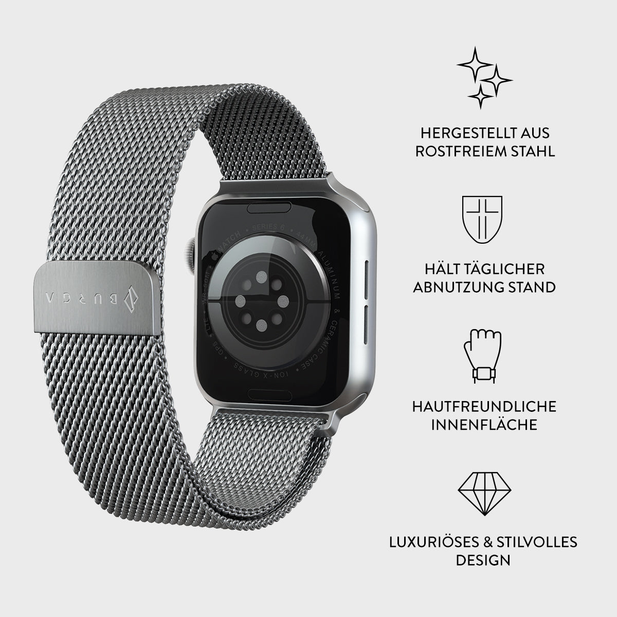 Sandsberg | Apple Watch Armband - Metall Mesh