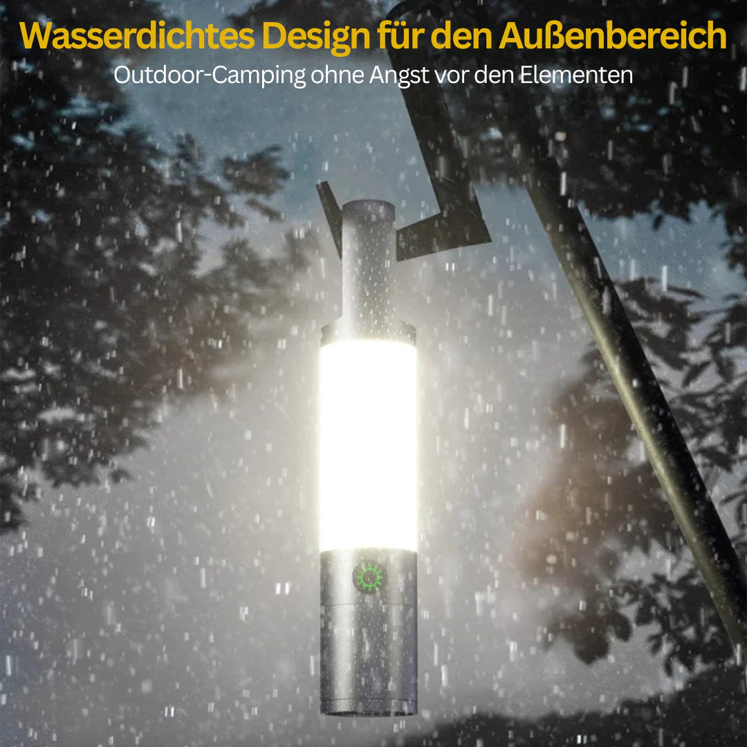 Sandsberg | LED-Taschenlampe mit Mehrfarbfiltern – Wiederaufladbare USB-C Lampe mit Camping- & Notlicht-Funktion