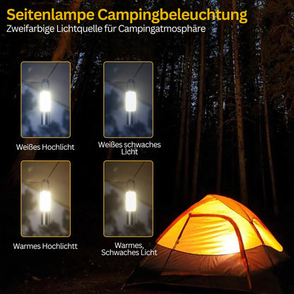Sandsberg | LED-Taschenlampe mit Mehrfarbfiltern – Wiederaufladbare USB-C Lampe mit Camping- & Notlicht-Funktion