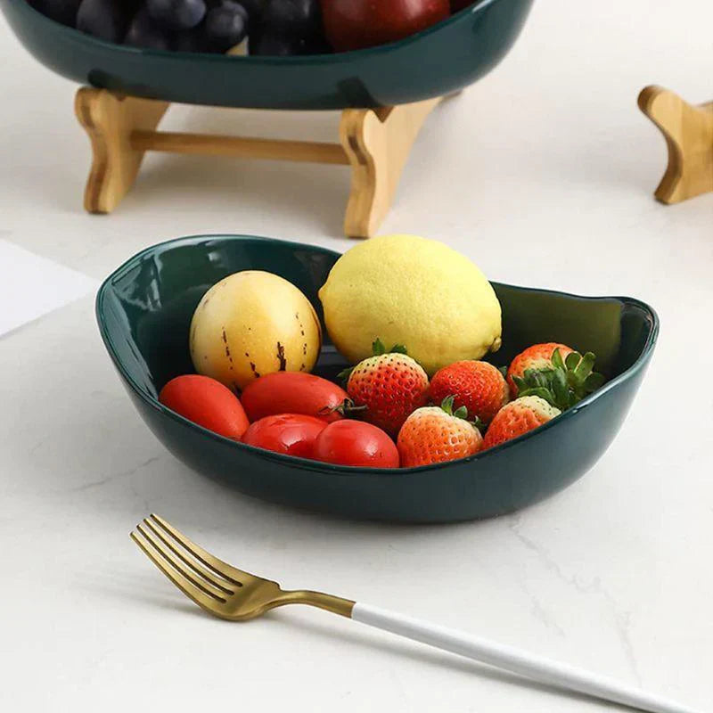 Sandsberg | BambuNest – Modernes Bambus-Obstkorb mit abnehmbaren Tabletts & Mehrere Ebenen Design