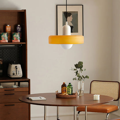 Sandsberg Pendelleuchte aus farbigem Glas | Elegante Hängeleuchte im Bauhaus-Stil | Designlampe für Wohnzimmer & Esszimmer