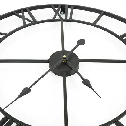 RetroRoman - Metall-Majestät-Uhr