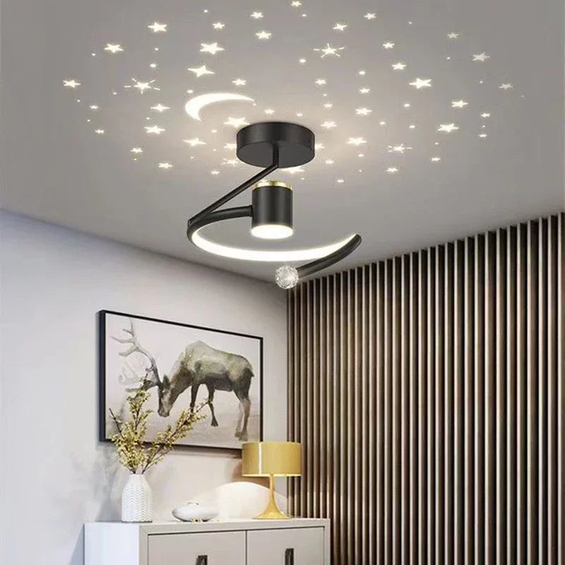 Sandsberg | LED-Deckenlampen mit Sternenhimmel – Modernes Pendelleuchtendesign für Kinderzimmer und Wohnzimmer