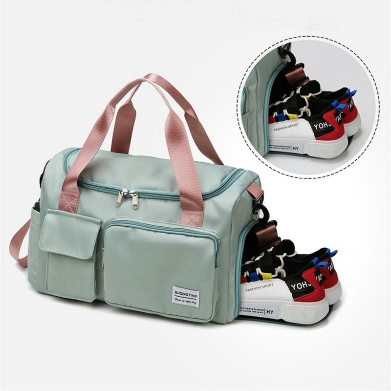 Multi-Taschen Reisetasche, Sport- und Gymnastik-Duffle mit separatem Schuhfach
