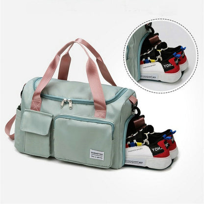 Multi-Taschen Reisetasche, Sport- und Gymnastik-Duffle mit separatem Schuhfach