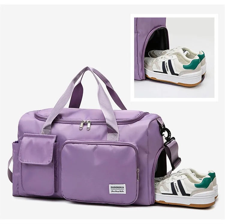 Multi-Taschen Reisetasche, Sport- und Gymnastik-Duffle mit separatem Schuhfach