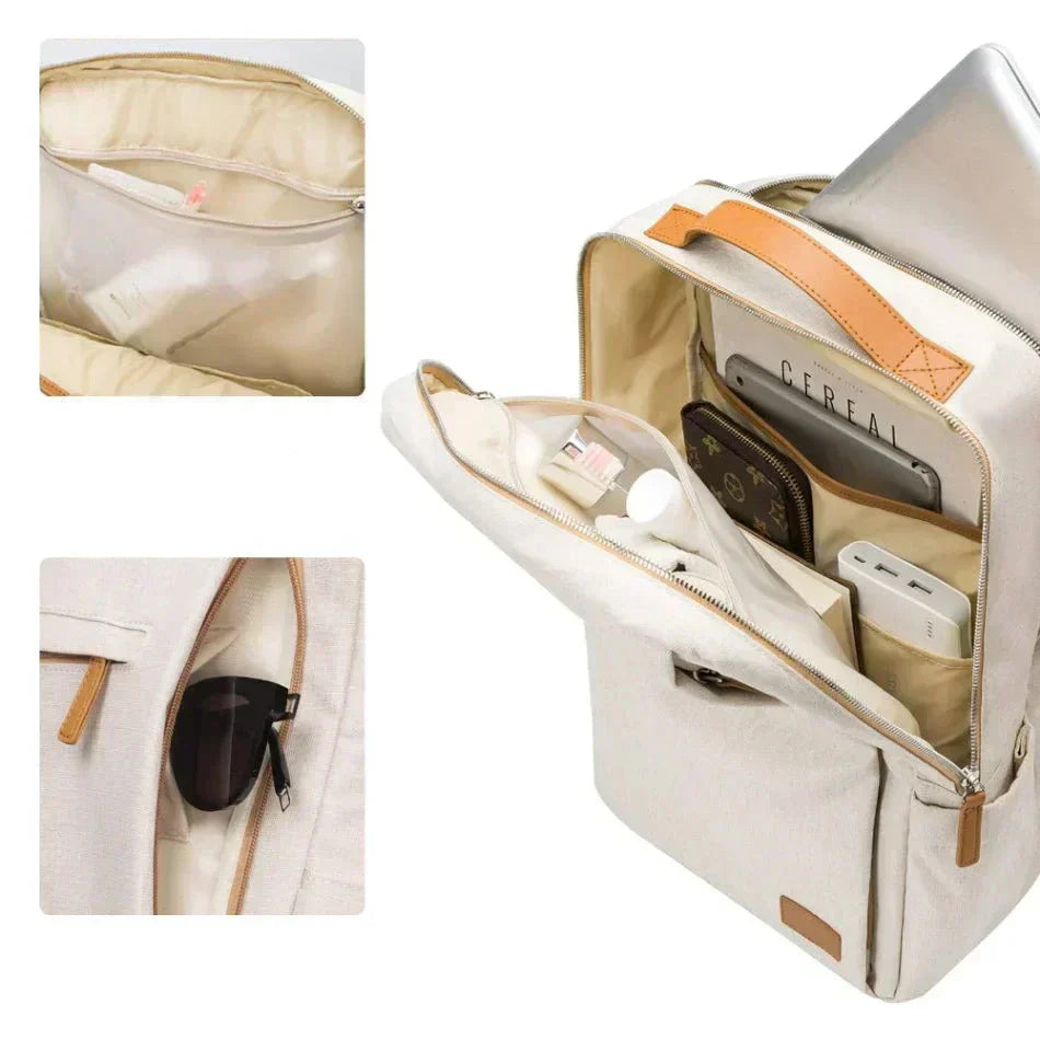 Sandsberg | TechPort Laptop-Rucksack mit USB-Ladeanschluss – Wasserabweisendes Design für 15,6-Zoll-Laptops