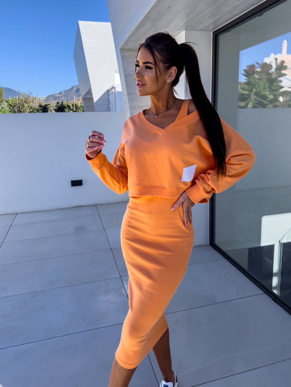 Mirela™ -  Casual Sweatshirt und Kleid Set