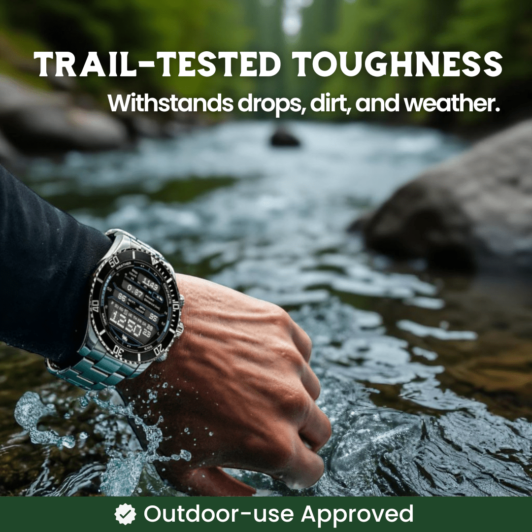 Sandsberg | Nexos Pro – Taktische Smartwatch mit GPS, Gesundheitsüberwachung & 21 Tagen Akku-Laufzeit