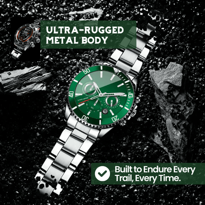 Sandsberg | Nexos Pro – Taktische Smartwatch mit GPS, Gesundheitsüberwachung & 21 Tagen Akku-Laufzeit