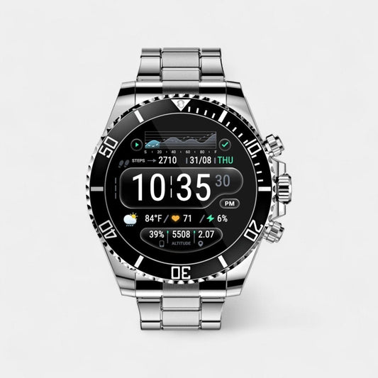 Sandsberg | Nexos Pro – Taktische Smartwatch mit GPS, Gesundheitsüberwachung & 21 Tagen Akku-Laufzeit