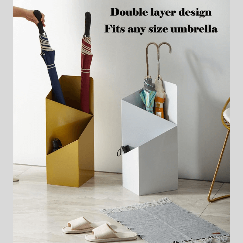 Sandsberg | DripFrame Regenschirmständer mit Tropfschale – Skandinavischer minimalistischer Metall-Regenschirmhalter