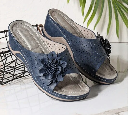 【Heißer Verkauf】 Orthopädische Sandalen mit Fußgewölbeunterstützung aus weichem Leder