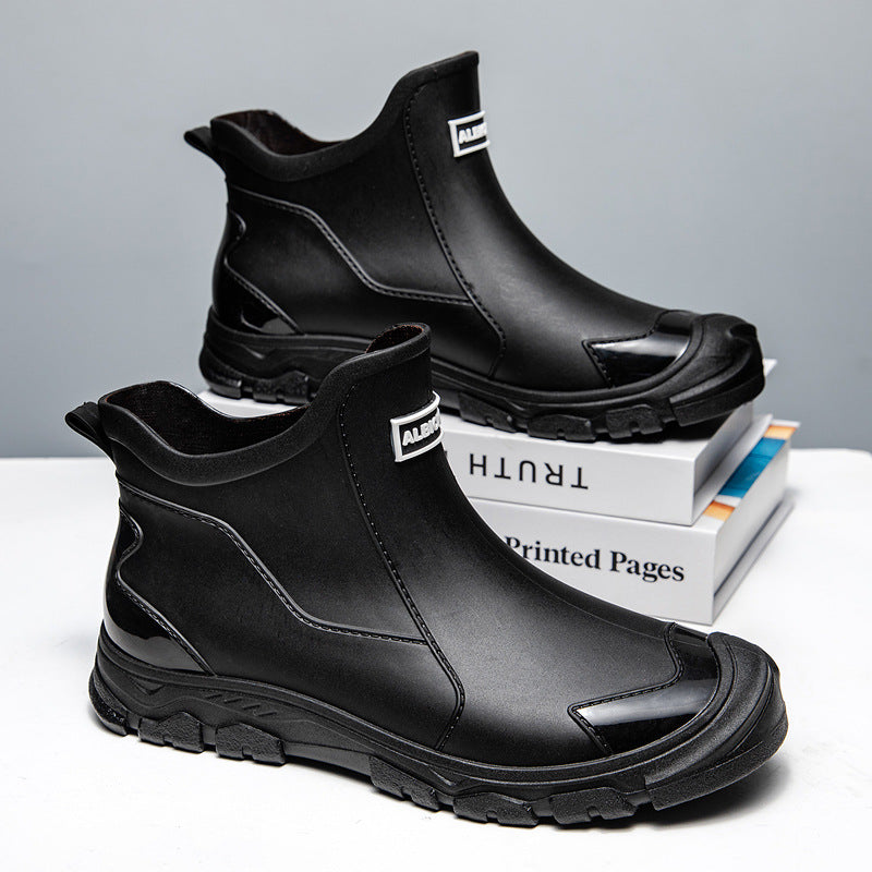 Herren wasserdichte Gummistiefel mit rutschfester Sohle und flexiblem Einstieg Sandsberg