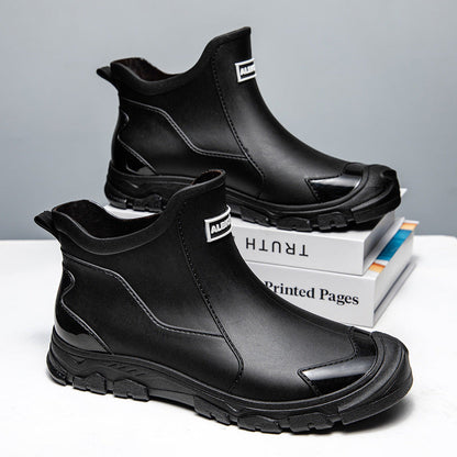 Herren wasserdichte Gummistiefel mit rutschfester Sohle und flexiblem Einstieg Sandsberg